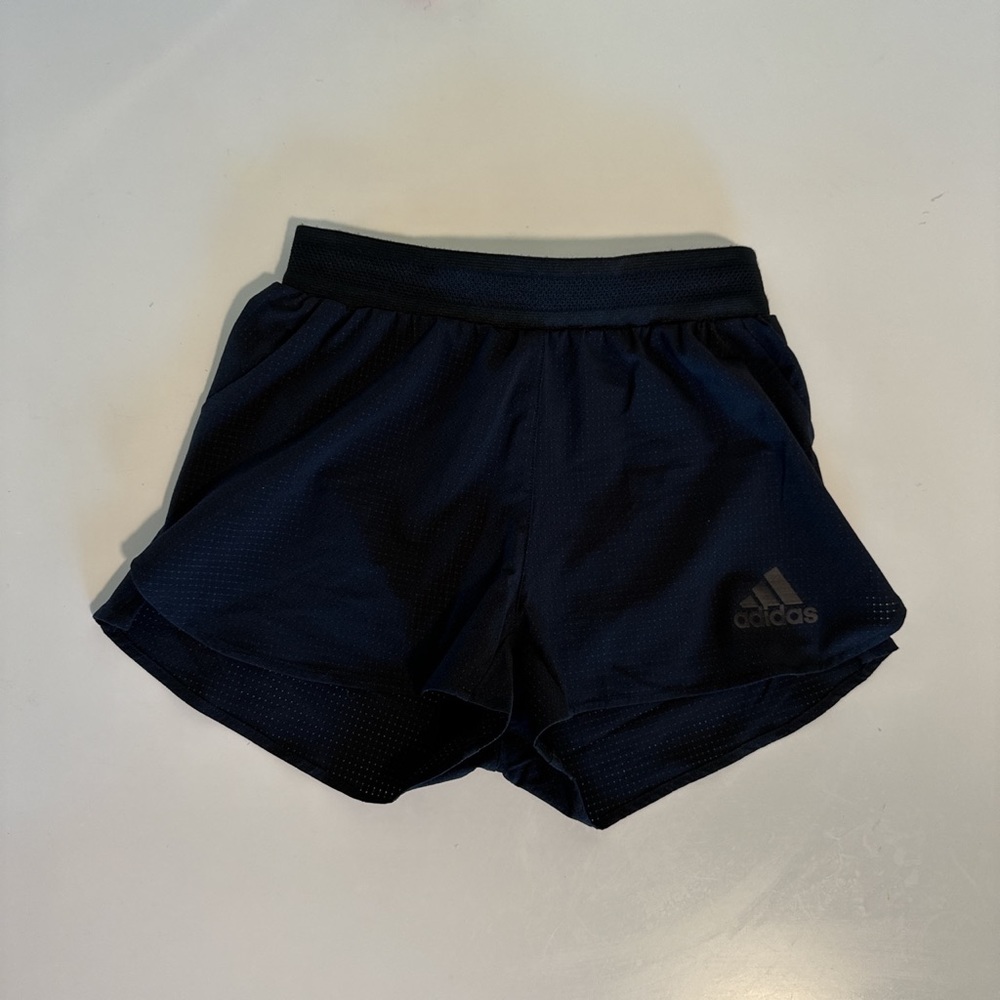 Black Adidas running shorts